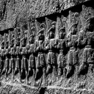 Twelve Gods of Hell Walking figures in Yazılıkaya - Hattusa
