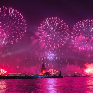Bosphorus fireworks display