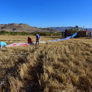 Packaging Works of the Balloon after the Flight