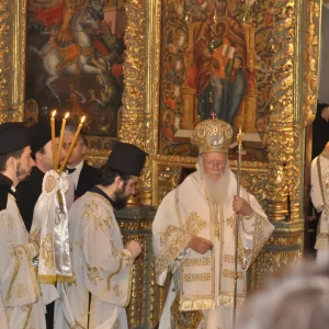 Romanian Patriarch Daniel and Fener Greek Patriarch Bartolomeo in Istanbul 2017