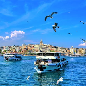 Torre de Galata del Cuerno de Oro de Estambul