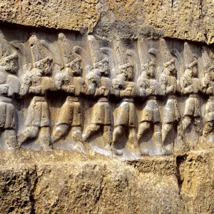 Twelve Hittite gods of the Underworld Yazılıkaya