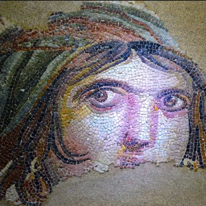 Gysy Girl Mosaic - Zeugma Museum - Gaziantep