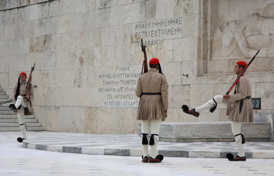 Exchange of Soldiers in Athens - Greece