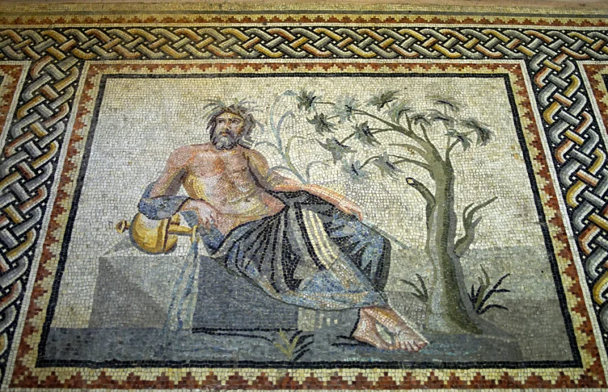Euphrates God of the Euphrates in Zeugma Museum - GAziantep