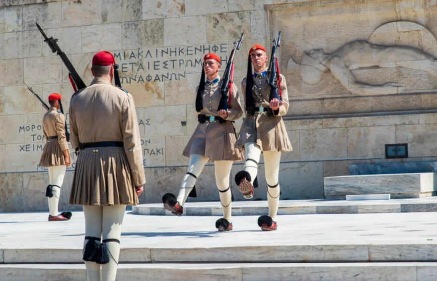 Surrender Ceremony of Soldiers - Athens 