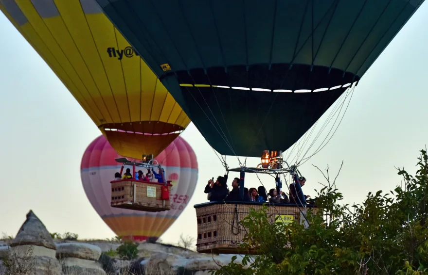 First Take-off in the Balloon