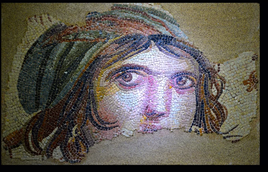 Gypsy Girl Zeugma Mosaic Museum Gaziantep