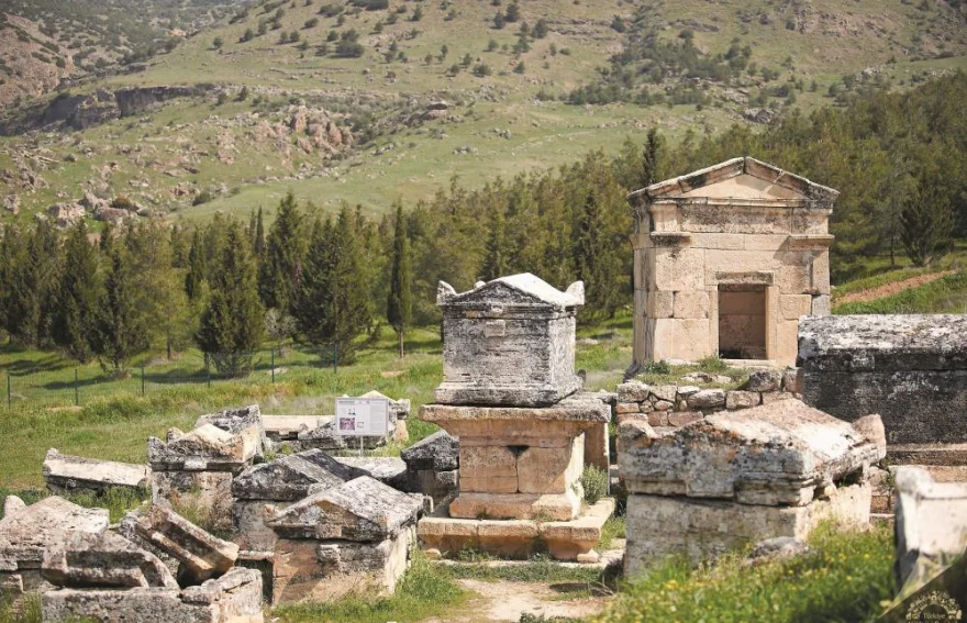The Rock Tombs in Necropolis of Hierapolis