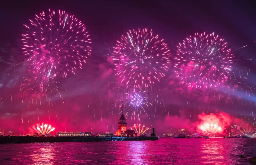 Bosphorus fireworks display