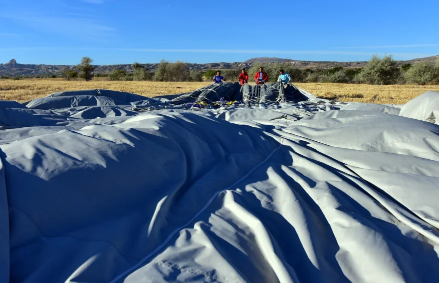 Packing the Balloon after the Flight
