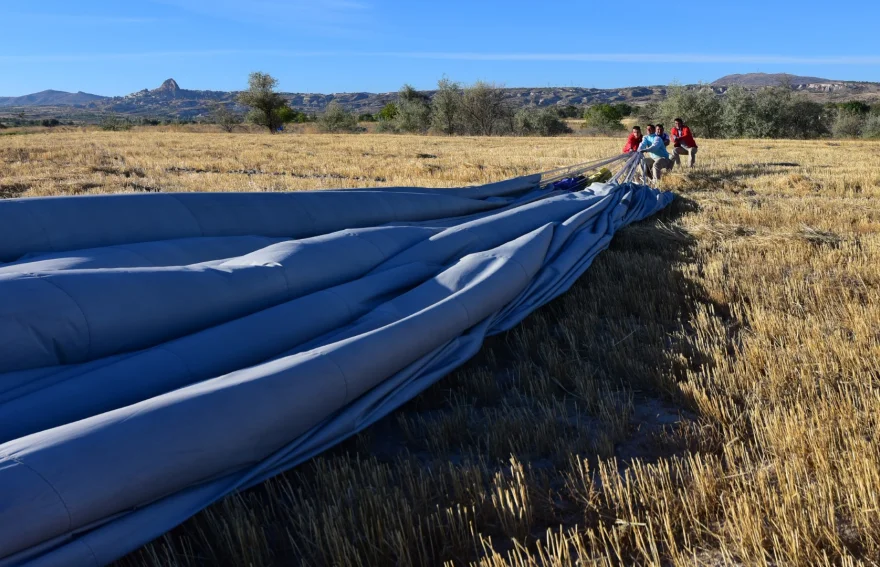 Packing the Balloon after the Flight