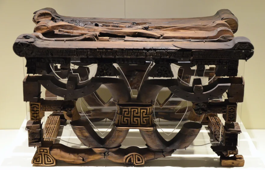 Phrygian Inlaid Wooden Table Gordion - Ankara