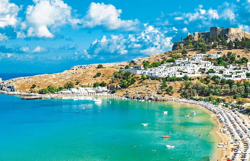 Rhodos Island Lindos beach