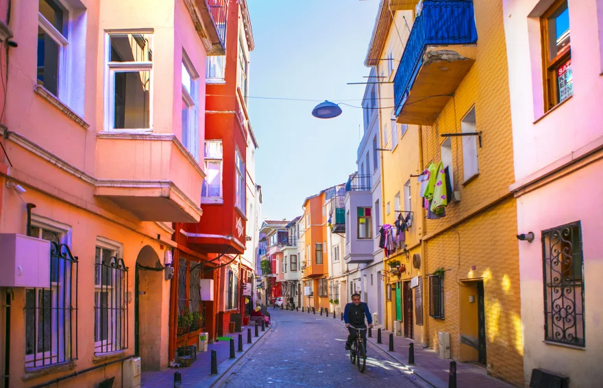 The Colours of Balat Houses - Istanbul