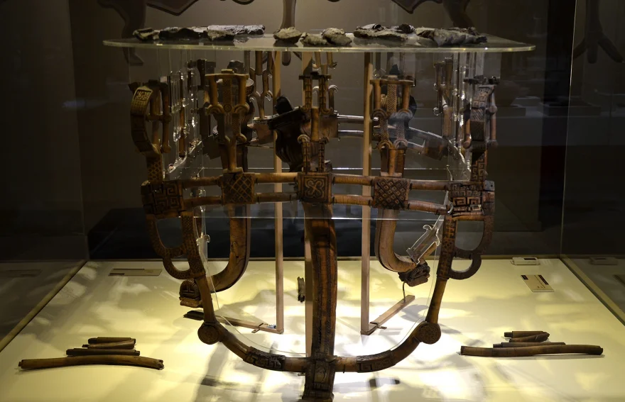 Phrygian Inlaid Wooden Table in Anatolian Civilisation Museum